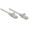 Intellinet tinklo jungiamasis kabelis Cat6, 1,5 m, pilkas, CCA, U/UTP, PVC, RJ45, paauksuoti kontaktai, apsauga nuo užkabinimo, batai, viso gyvenimo garantija