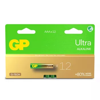 Vienkartinė šarminė baterija GP GP24AU AAA 44,5 mm aukščio, 11,5 g, tarnavimo laikas 10 metų, sertifikuota IEC 60086-2:2021