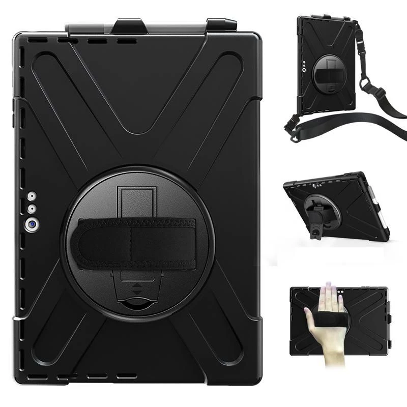 Korpusas eSTUFF AUSTIN Defender Case, skirtas Microsoft Surface Pro 7+/7/6/5/4, juodas