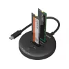 Sandberg USB 3.2 Cloner Dock, skirta NVMe M.2 SSD, juoda, 20 Gbit/s