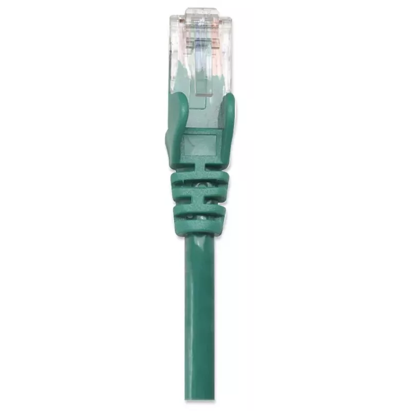 Intellinet tinklo jungiamasis laidas Cat6, 0,5 m, žalias, CCA, U/UTP, PVC, RJ45, paauksuoti kontaktai, be užkabinimo, su apsauginiu gaubtu, garantija visam gyvenimui