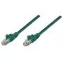 Intellinet tinklo jungiamasis laidas Cat6, 0,5 m, žalias, CCA, U/UTP, PVC, RJ45, paauksuoti kontaktai, be užkabinimo, su apsauginiu gaubtu, garantija visam gyvenimui