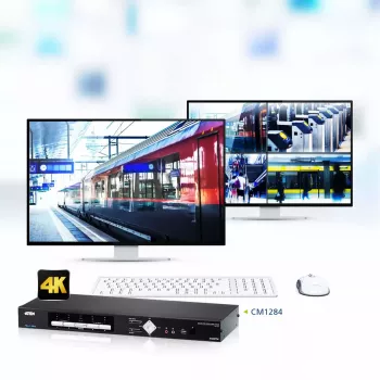 ATEN CM1284 4 prievadų USB HDMI multi-view KVMP jungiklis