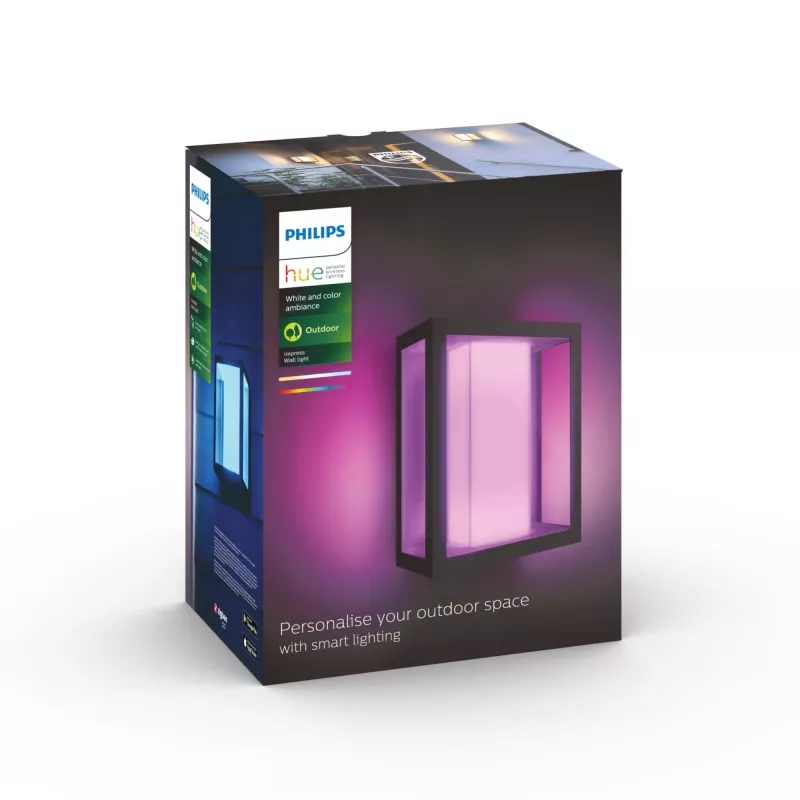 Philips Hue White and colour ambience Impress lauko sieninis šviestuvas