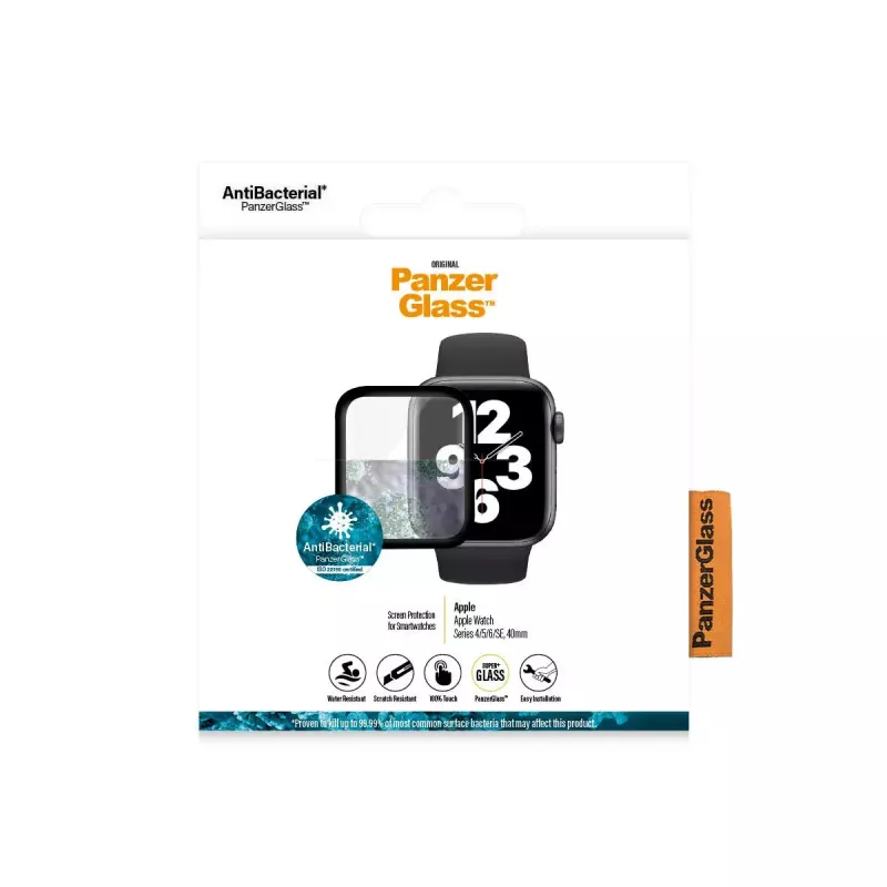 PanzerGlass ® Apple Watch Series 4 | 5 | 6 | SE 40mm | Apsauginis stiklas laikrodžiui
