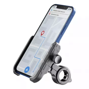 Pasyvus laikiklis Cellularline Rider Steel Universal Mobilus telefonas Juodas