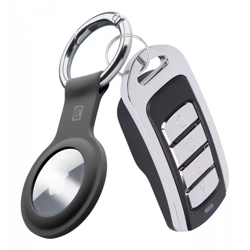 Cellularline Key Ring – Silikoninis dėklas su kabliuku AirTag