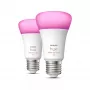 Philips Hue White and colour ambience A60 – E27 išmanioji lemputė – 1100 liumenų (2 vnt. pakuotė)