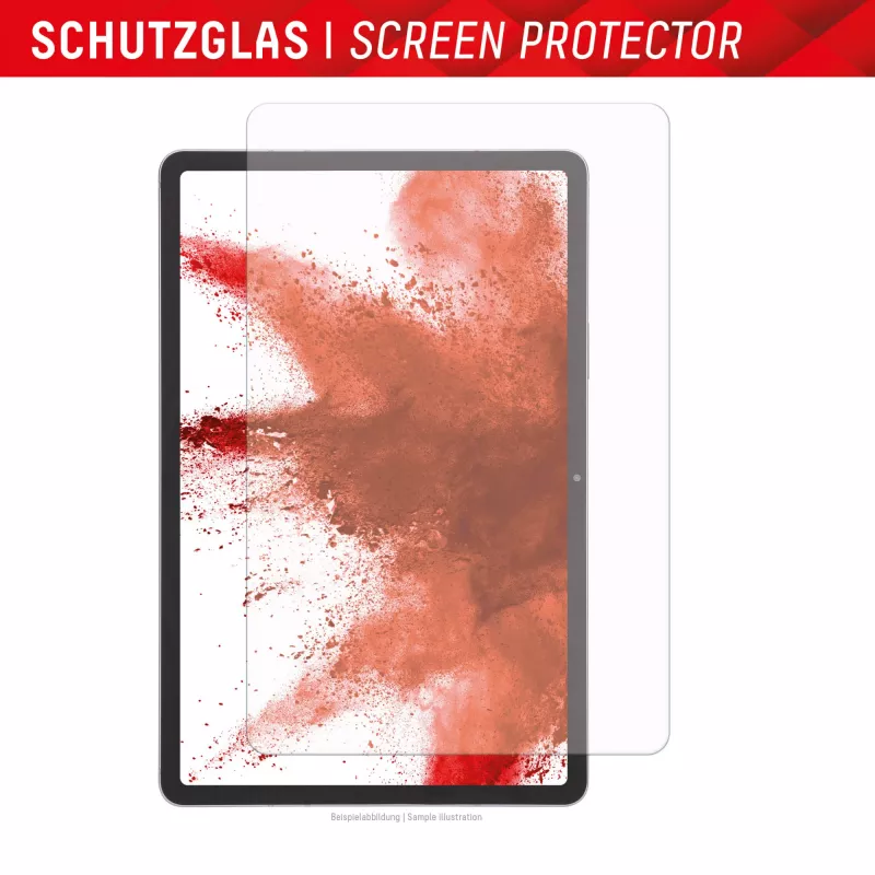Displex apsauginis stiklas (9H) planšetei Samsung Galaxy Tab S7/S8/S9/S9 FE/S10 FE/S10 Lite su EASY-ON® Eco montavimo rėmeliu, nedūžtantis