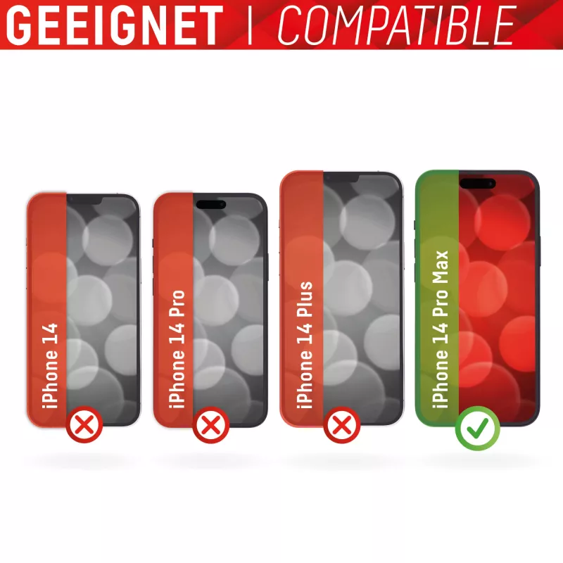 Displex Smart Glass (9H) Apple iPhone 14 Pro Max apsauginis stiklas su EASY-ON® lipdukais, nedūžtantis, itin plonas, nematomas