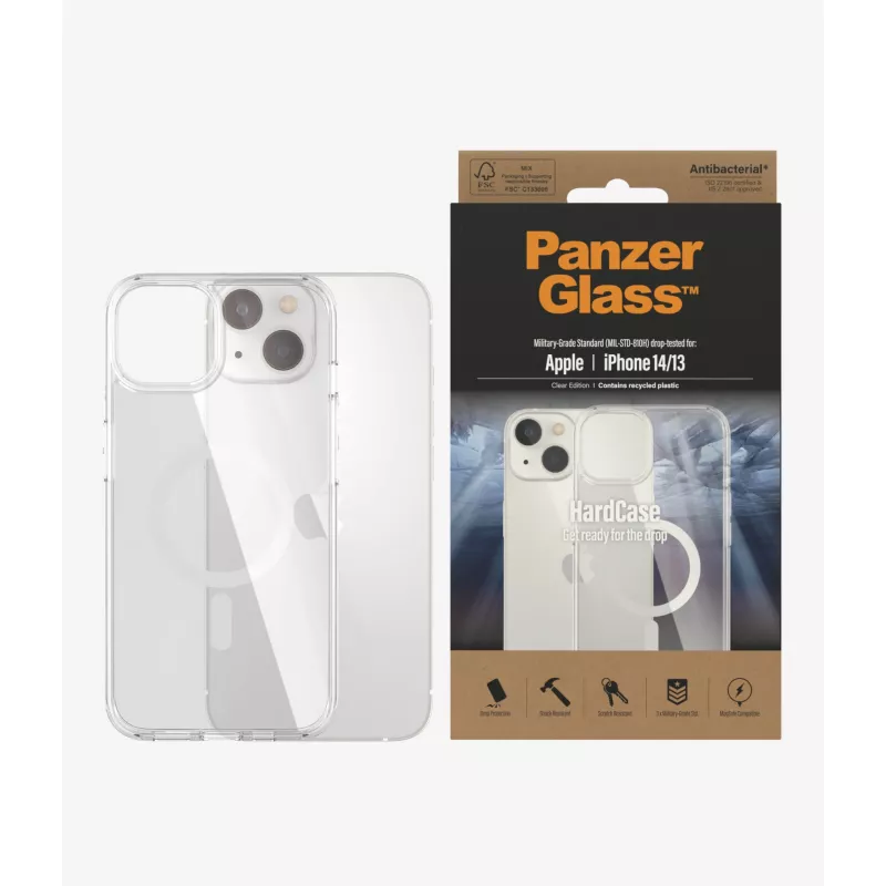 PanzerGlass HardCase MagSafe permatomas mobiliojo telefono dėklas 15,5 cm (6,1 colio) dangtelis