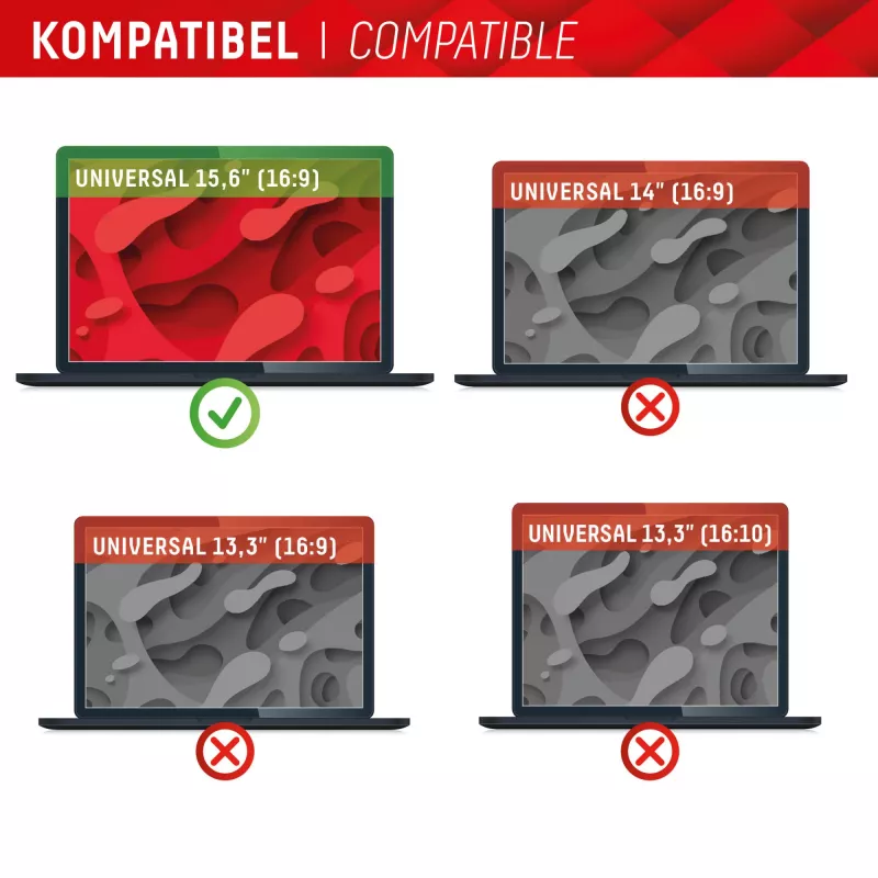 Displex PRIVACY SAFE 15.6 colio magnetinis privatumo filtras 2 krypčių blizgus matinis