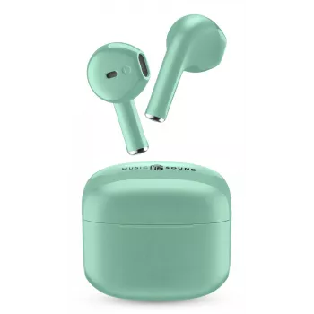 „Cellular Line Music Sound SWAG“ belaidės Bluetooth ausinės (kapsulės formos, žalios)