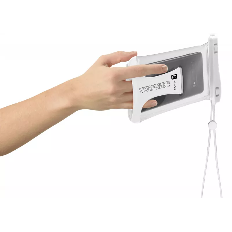 Vandeniui atsparus dėklas Cellularline Voyager Universal 80 x 165 mm Baltas