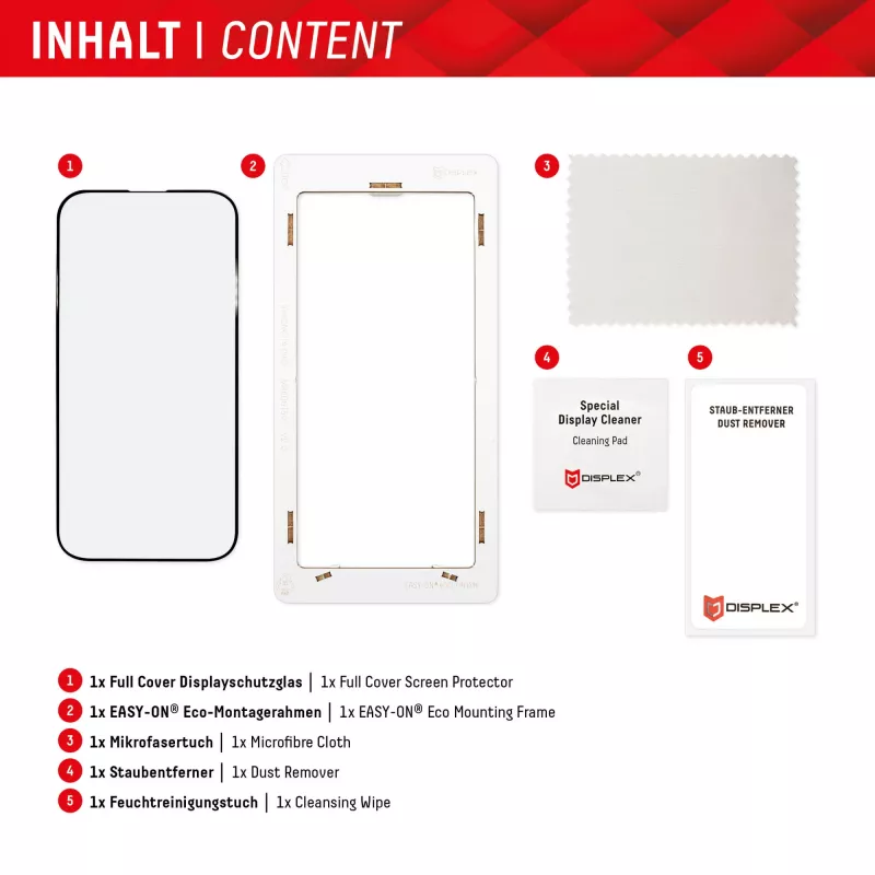 Displex Full Cover apsauginis stiklas (10H) Samsung Galaxy A54 5G su Eco montavimo rėmeliu
