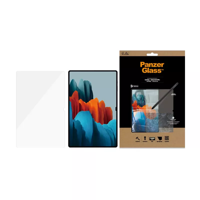 PanzerGlass ® Apsauginis stiklas Samsung Galaxy Tab S8 Ultra | S9 Ultra | Ultra-Wide Fit