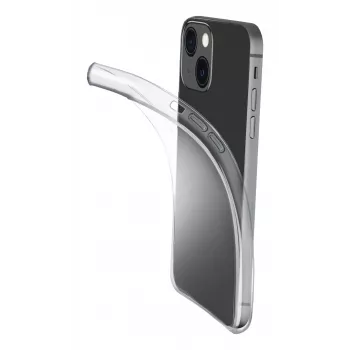 Dėklas Cellularline iPhone 15 permatomas monochromatinis lengvas lengvai pasiekiami mygtukai