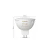 Philips Hue White ambience MR16 prožektorius, GU53, 5,1 W, Bluetooth/Zigbee