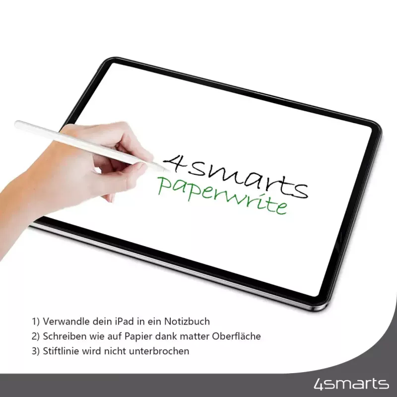 Apsauginė matinė plėvelė 4smarts Paperwrite Apple iPad 10.2 (2 vnt. + rėmelis)