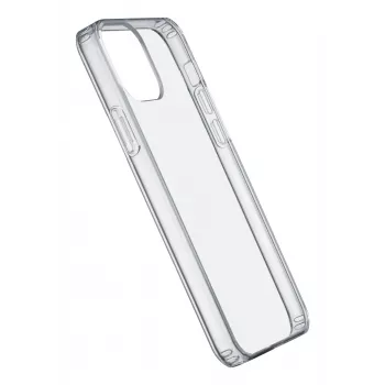 Cellularline Clear Protect – kietas permatomas dėklas iPhone 12/12 Pro su guminiais kraštais