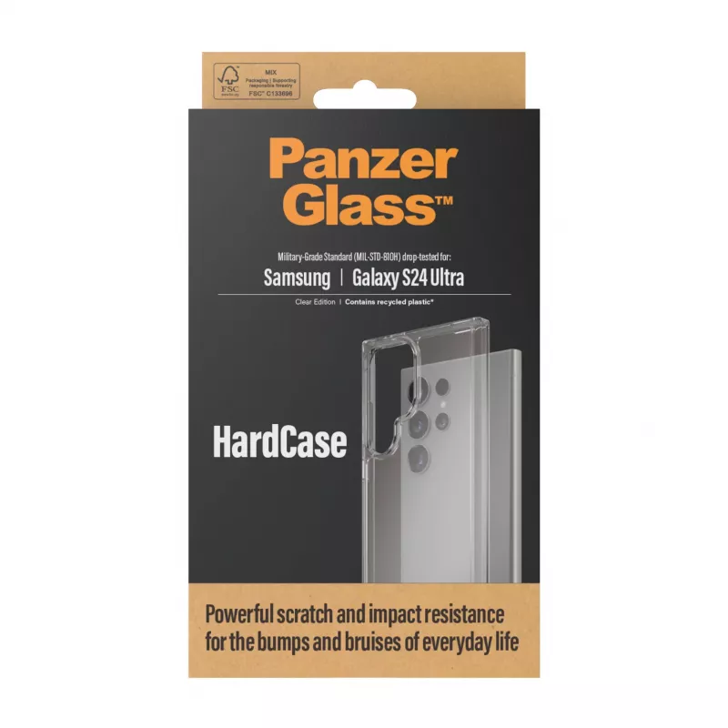 PanzerGlass® HardCase permatomas Samsung Galaxy S24 Ultra dėklas