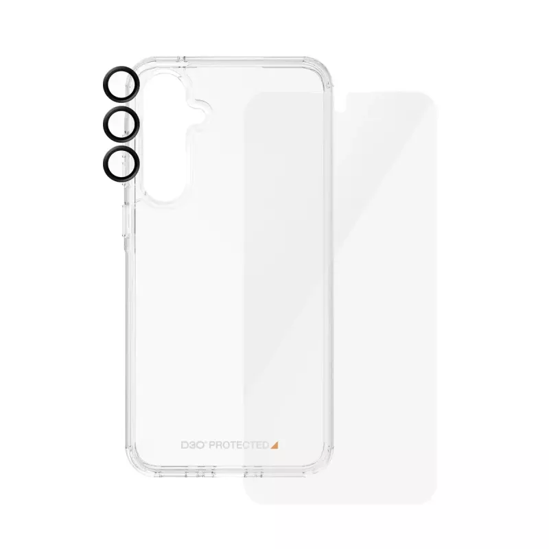 PanzerGlass ® 3 viename apsaugos rinkinys Samsung Galaxy A35 5G | Ultra-Wide Fit su EasyAligner