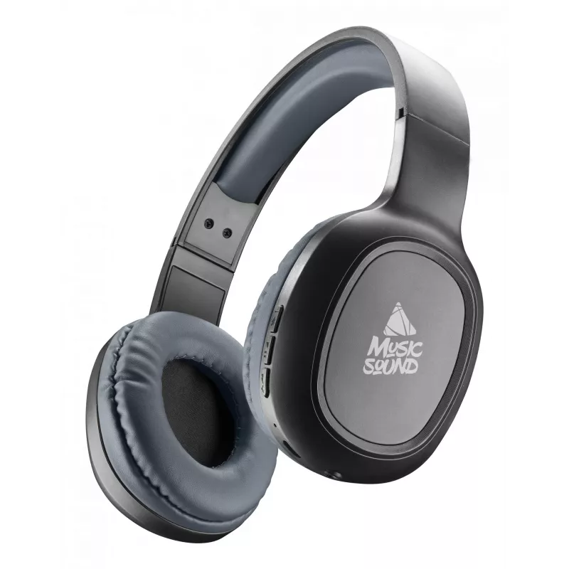 Belaidės ausinės ant galvos Music Sound HEADBAND BT BASIC su nuotolinio valdymo pulteliu ir mikrofonu