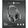 Belaidės ausinės ant galvos Music Sound HEADBAND BT BASIC su nuotolinio valdymo pulteliu ir mikrofonu