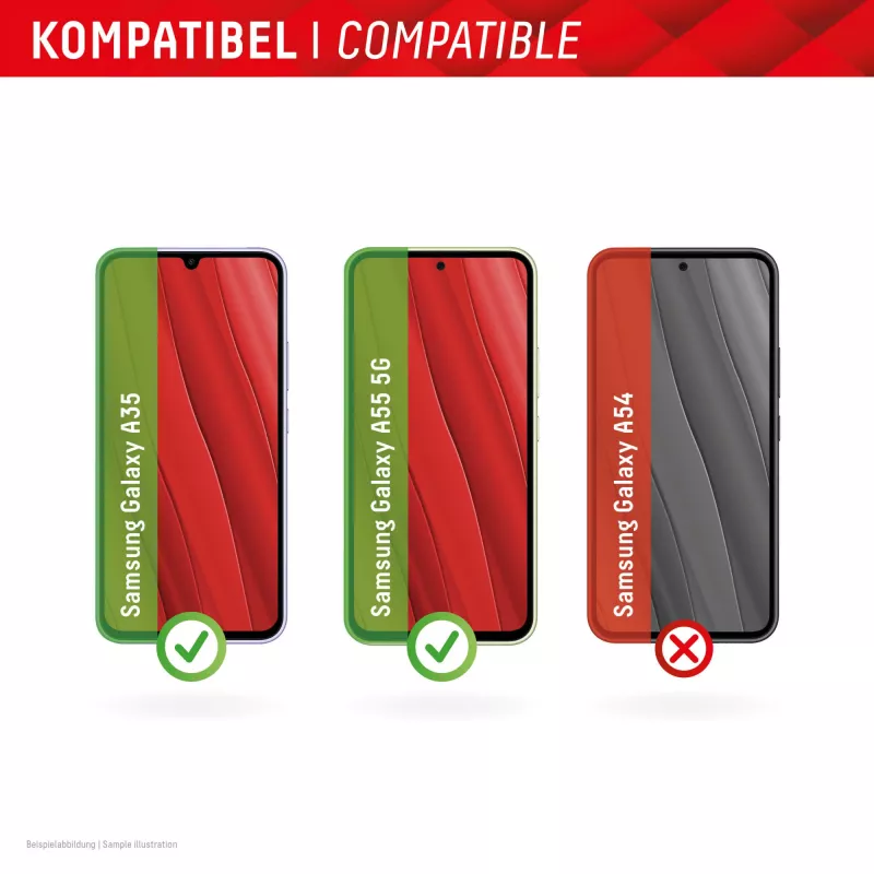 Displex Screen Protector (10H) Samsung Galaxy A35/A55 5G, Eco Montavimo Rėmelis, atsparus įbrėžimams
