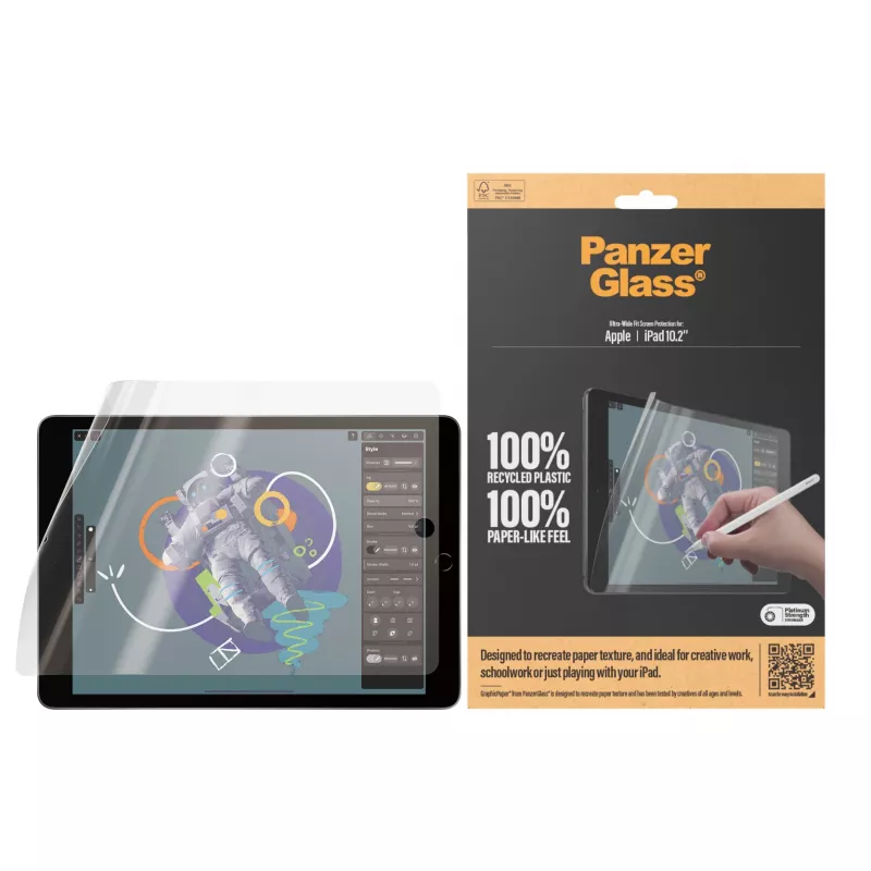 PanzerGlass ® GraphicPaper® Screen Protector iPad 10.2'' (2019-2021) | Ultra-Wide Fit