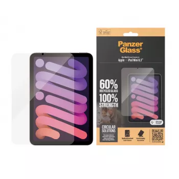 PanzerGlass ® Ekrano apsauga iPad Mini 8,3'' (2021, 2024) | Ultra-Wide Fit