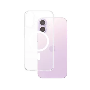 PanzerGlass HardCase Skaidrus su baltu MagSafe iPhone 16 Plus dėklas