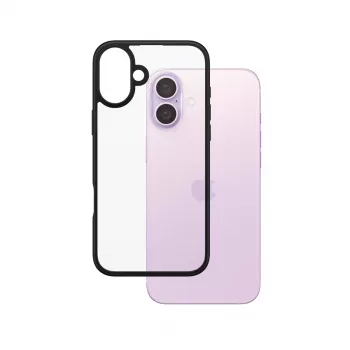 Dėklas PanzerGlass HardCase Black permatomas iPhone '24 6,7 colio