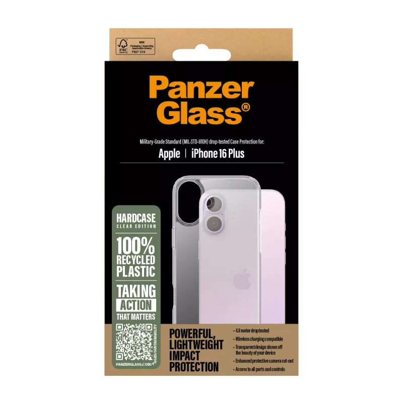 Dėklas PanzerGlass HardCase Skaidrus iPhone '24 6,7 colio