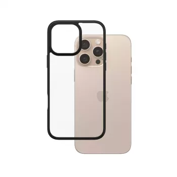 PanzerGlass® HardCase Skaidrus su Juodu Rėmeliu iPhone 16 Pro Max