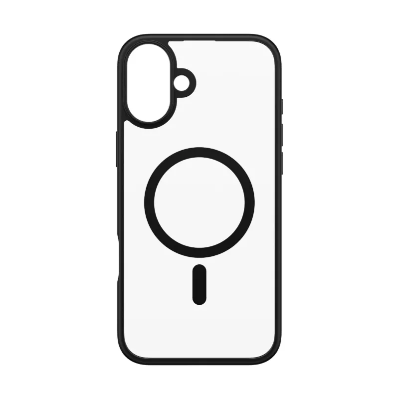 PanzerGlass ® HardCase Skaidrus su Juodu MagSafe ir Rėmeliu iPhone 16 Plus