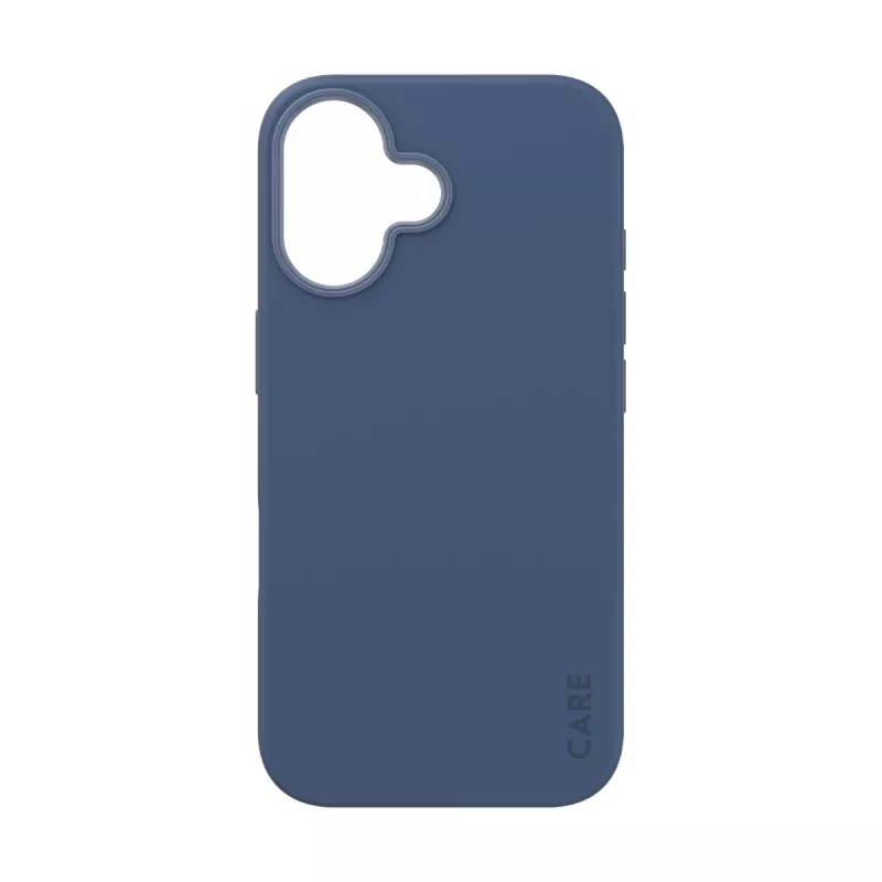 PanzerGlass CARE by Fashionable Case Blue w. MagSafe iPhone 16 – mėlynas permatomas dėklas