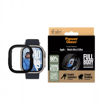 PanzerGlass® Snappie Full Body Bulky Black Apple Watch Ultra 3 | Ultra 2 | Ultra | 49 mm