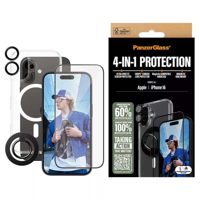 PanzerGlass 4-in-1 apsaugos rinkinys iPhone '24 6.1