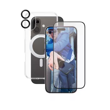 PanzerGlass CARE by ® 3-in-1 Ceramic Bundle iPhone 16 Plus – apsauginis rinkinys su dėklu
