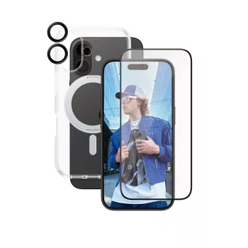 PanzerGlass CARE by ® 3-in-1 Ceramic rinkinys iPhone 16