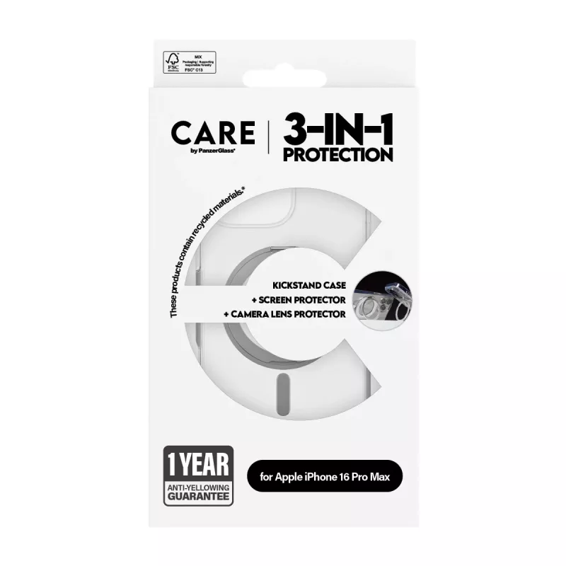 PanzerGlass CARE™ by ® 3-in-1 Ceramic Bundle iPhone 16 Pro Max