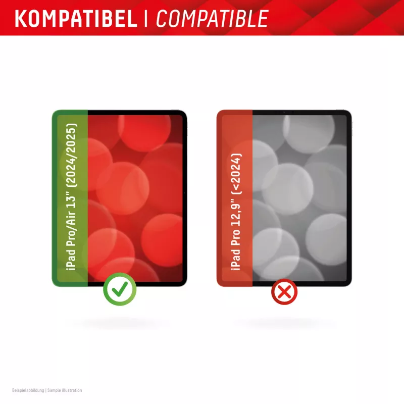 Displex TABLET PRIVACY SAFE nuimamas dvipusis privatumo filtras, skirtas iPad Pro 13 colių / Air 13 colių (2024/2025)