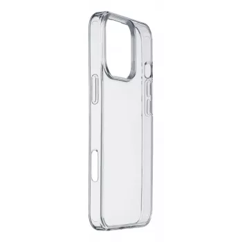 Cellularline Clear Strong kietas dėklas su guminiais kraštais, skirtas iPhone 16 Pro