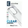 Cellularline Clear Strong kietas dėklas su guminiais kraštais, skirtas iPhone 16 Pro