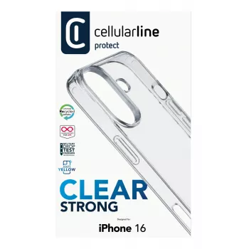Dėklas Cellularline CLEARDUOIPH16T iPhone 16 permatomas 15,5 cm