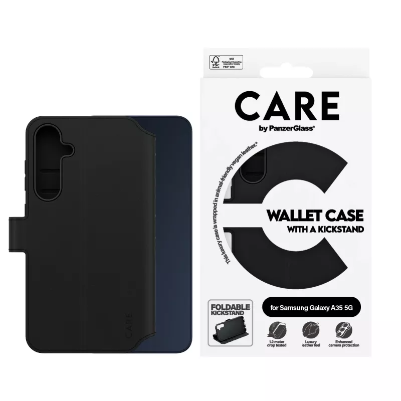 PanzerGlass CARE™ by ® Dėklas su pinigine ir atrama Samsung Galaxy A35 5G