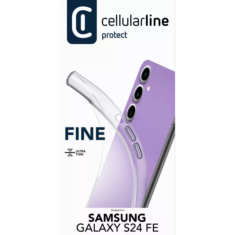 Dėklas Cellularline Galaxy S24 Fe 17 cm Skaidrus