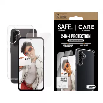 PanzerGlass CARE 2-in-1 rinkinys Samsung Galaxy A35 5G — ekrano apsauga ir dėklas
