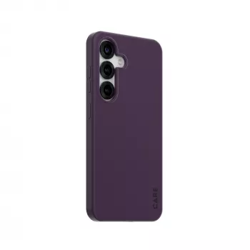 PanzerGlass CARE Fashionable Case dėklas Samsung Galaxy S25, slyvinė violetinė, permatomas